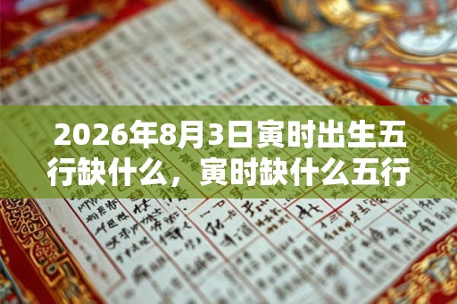 2026年8月3日寅时出生五行缺什么，寅时缺什么五行