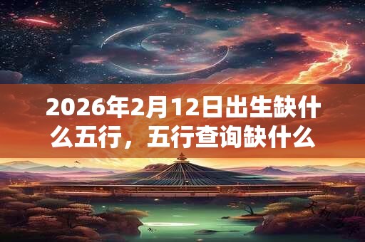 2026年2月12日出生缺什么五行，五行查询缺什么