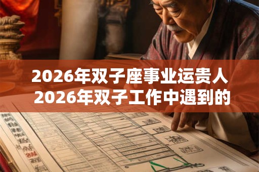 2026年双子座事业运贵人 2026年双子工作中遇到的贵人是谁