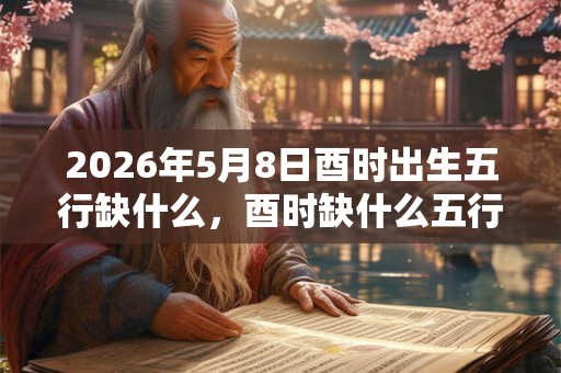 2026年5月8日酉时出生五行缺什么，酉时缺什么五行