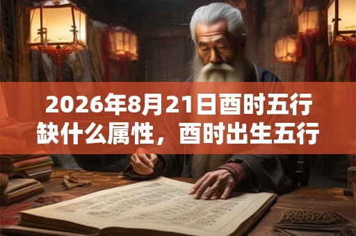 2026年8月21日酉时五行缺什么属性，酉时出生五行缺什么