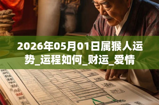 2026年05月01日属猴人运势_运程如何_财运_爱情