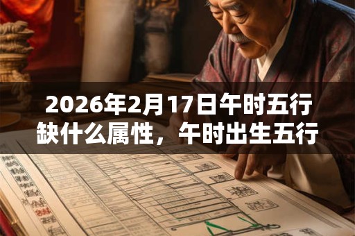 2026年2月17日午时五行缺什么属性，午时出生五行缺什么