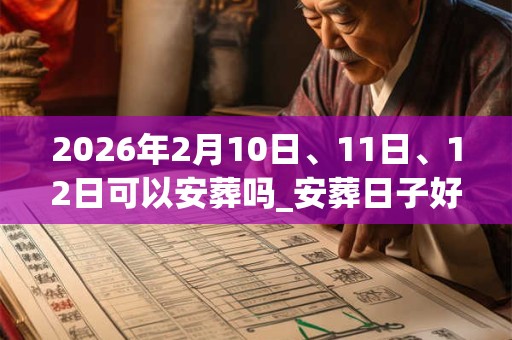 2026年2月10日、11日、12日可以安葬吗_安葬日子好吗