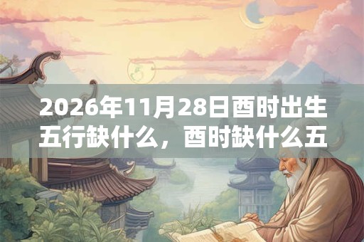 2026年11月28日酉时出生五行缺什么，酉时缺什么五行