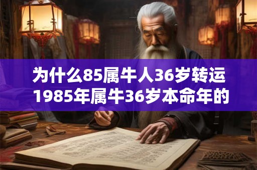 为什么85属牛人36岁转运 1985年属牛36岁本命年的财运如何