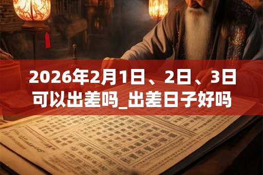 2026年2月1日、2日、3日可以出差吗_出差日子好吗