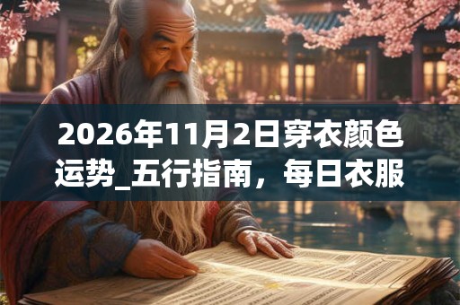 2026年11月2日穿衣颜色运势_五行指南，每日衣服颜色幸运色