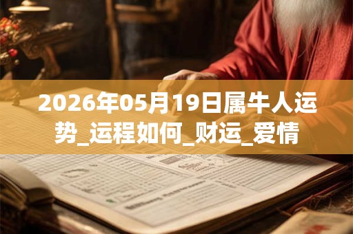 2026年05月19日属牛人运势_运程如何_财运_爱情