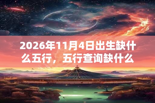 2026年11月4日出生缺什么五行，五行查询缺什么