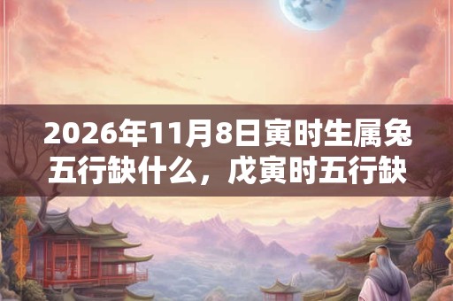 2026年11月8日寅时生属兔五行缺什么，戊寅时五行缺什么