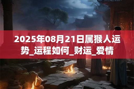 2025年08月21日属猴人运势_运程如何_财运_爱情