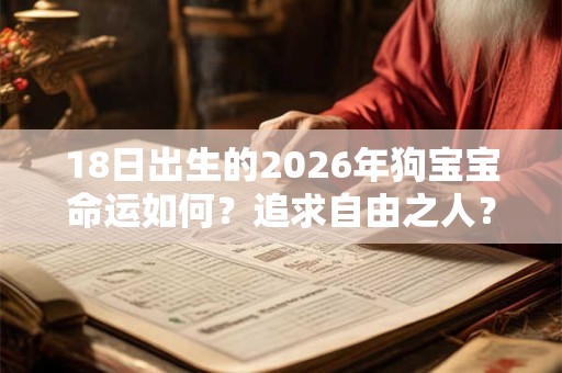 18日出生的2026年狗宝宝命运如何？追求自由之人？
