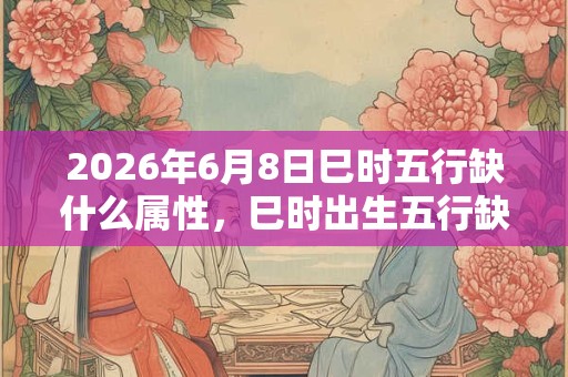 2026年6月8日巳时五行缺什么属性，巳时出生五行缺什么