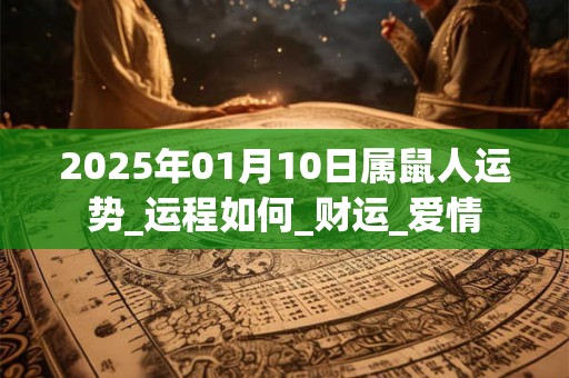 2025年01月10日属鼠人运势_运程如何_财运_爱情
