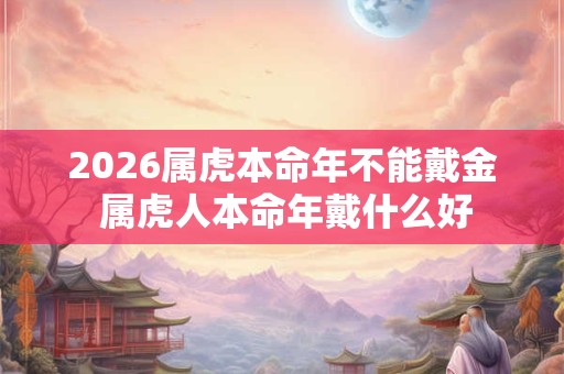 2026属虎本命年不能戴金 属虎人本命年戴什么好