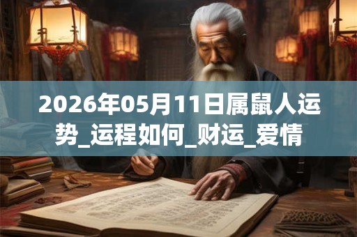 2026年05月11日属鼠人运势_运程如何_财运_爱情