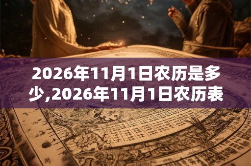 2026年11月1日农历是多少,2026年11月1日农历表