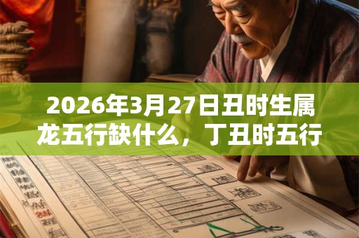 2026年3月27日丑时生属龙五行缺什么，丁丑时五行缺什么