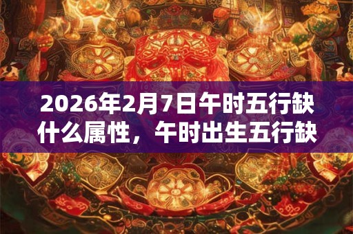 2026年2月7日午时五行缺什么属性，午时出生五行缺什么