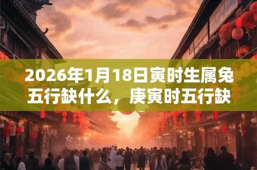 2026年1月18日寅时生属兔五行缺什么，庚寅时五行缺什么