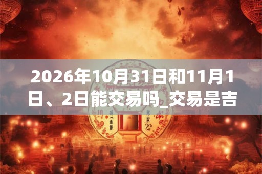 2026年10月31日和11月1日、2日能交易吗_交易是吉日吗