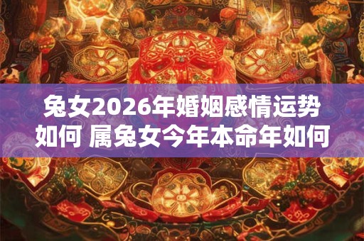 兔女2026年婚姻感情运势如何 属兔女今年本命年如何提升感情运