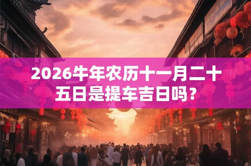 2026牛年农历十一月二十五日是提车吉日吗？