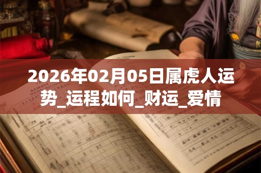 2026年02月05日属虎人运势_运程如何_财运_爱情