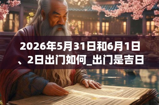 2026年5月31日和6月1日、2日出门如何_出门是吉日吗