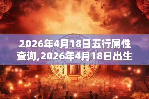 2026年4月18日五行属性查询,2026年4月18日出生五行属什么