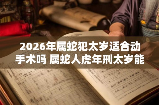 2026年属蛇犯太岁适合动手术吗 属蛇人虎年刑太岁能做手术吗