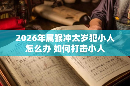 2026年属猴冲太岁犯小人怎么办 如何打击小人