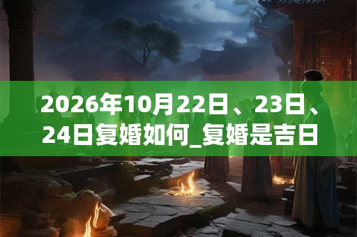 2026年10月22日、23日、24日复婚如何_复婚是吉日吗