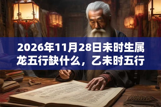 2026年11月28日未时生属龙五行缺什么，乙未时五行缺什么
