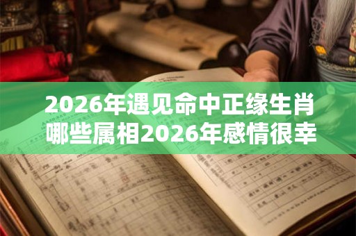 2026年遇见命中正缘生肖 哪些属相2026年感情很幸福