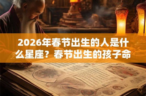 2026年春节出生的人是什么星座？春节出生的孩子命好吗？