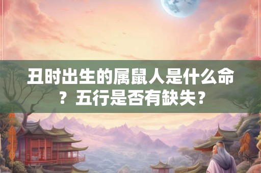 丑时出生的属鼠人是什么命？五行是否有缺失？