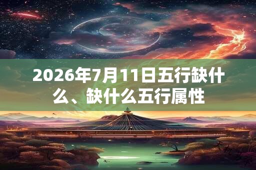 2026年7月11日五行缺什么、缺什么五行属性