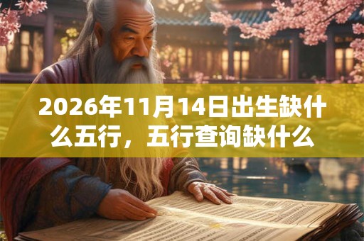 2026年11月14日出生缺什么五行，五行查询缺什么