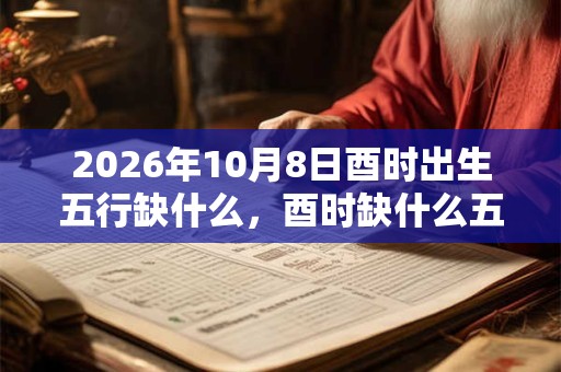 2026年10月8日酉时出生五行缺什么，酉时缺什么五行