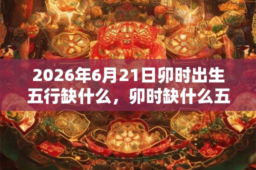 2026年6月21日卯时出生五行缺什么，卯时缺什么五行