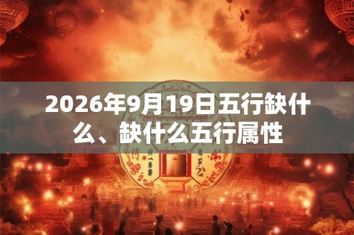2026年9月19日五行缺什么、缺什么五行属性