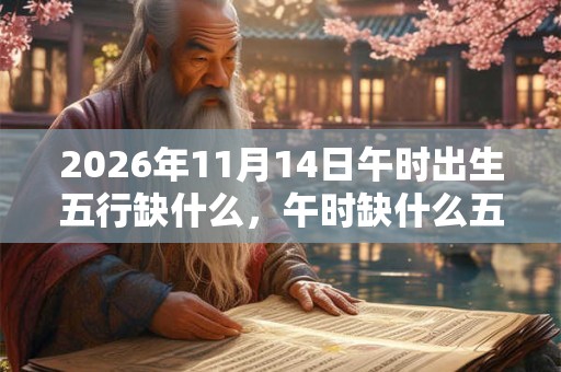 2026年11月14日午时出生五行缺什么，午时缺什么五行