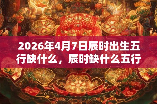 2026年4月7日辰时出生五行缺什么，辰时缺什么五行