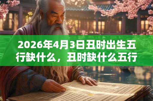 2026年4月3日丑时出生五行缺什么，丑时缺什么五行