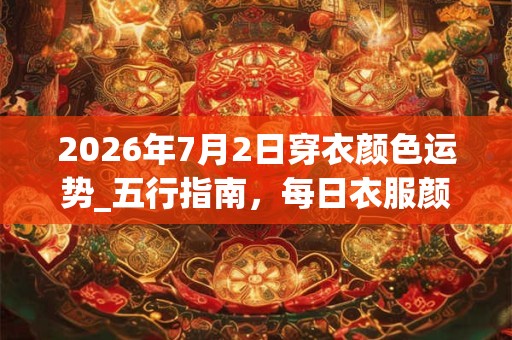 2026年7月2日穿衣颜色运势_五行指南，每日衣服颜色幸运色
