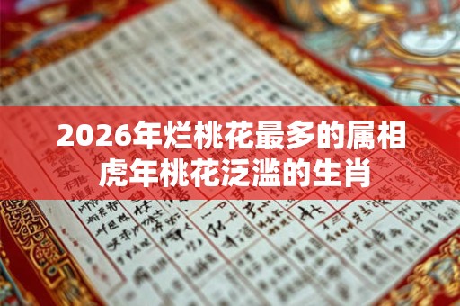 2026年烂桃花最多的属相 虎年桃花泛滥的生肖