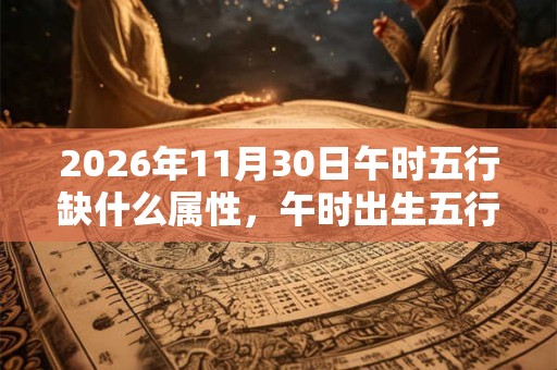 2026年11月30日午时五行缺什么属性，午时出生五行缺什么