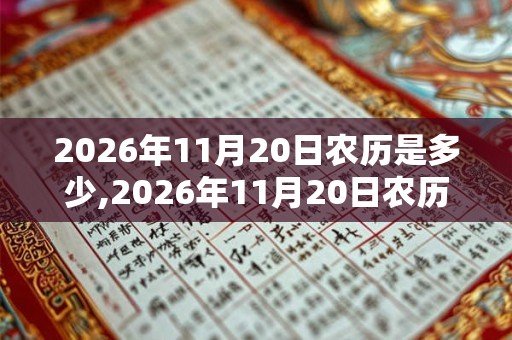 2026年11月20日农历是多少,2026年11月20日农历表